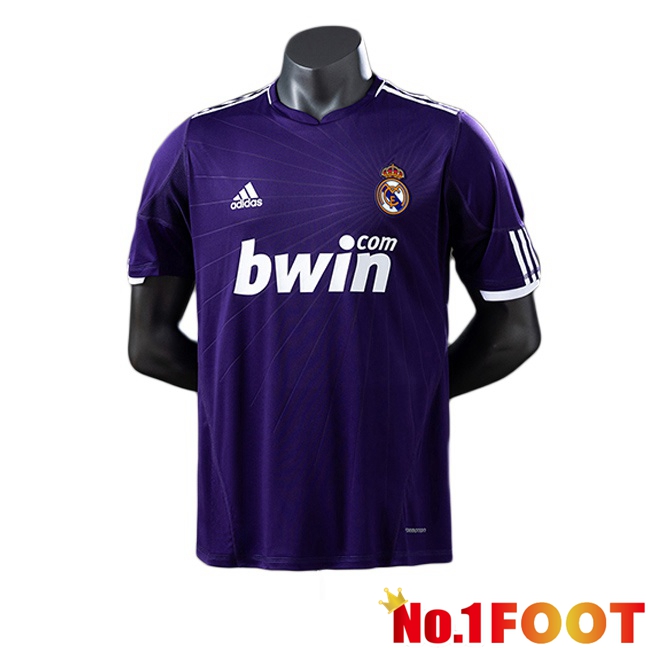 Real Madrid Retro Third Soccer Jersey Purple 2010-2011
