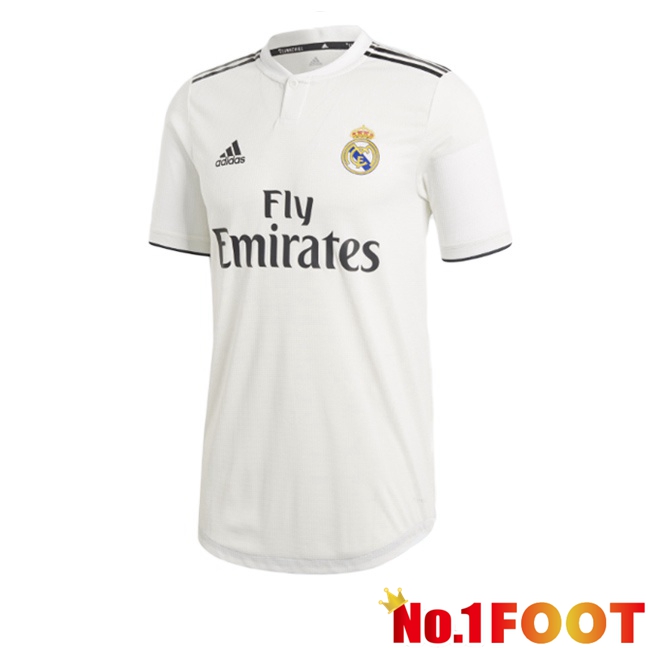 Real Madrid Retro Home Soccer Jersey White 2018-2019