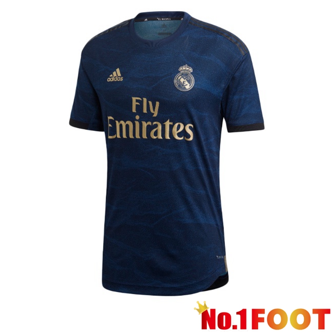 Real Madrid Retro Away Soccer Jersey Blue Royal 2019-2020