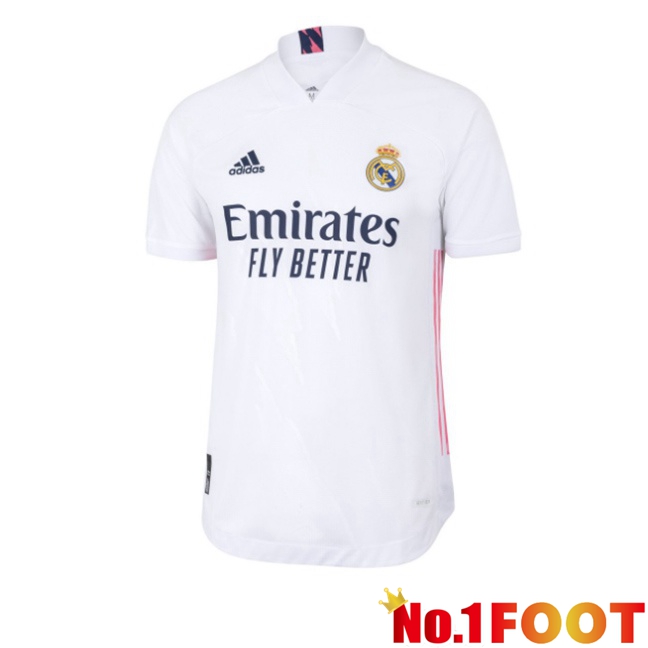 Real Madrid Retro Home Soccer Jersey White 2020-2021