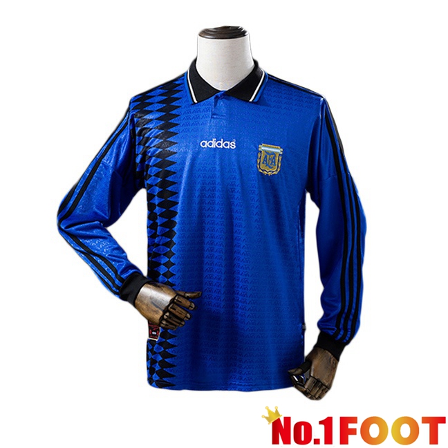Argentina Retro Away Soccer Jersey Blue 1994