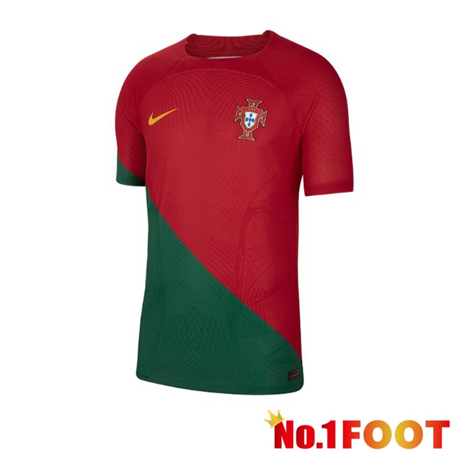 Portugal Retro Home Soccer Jersey Red 2022