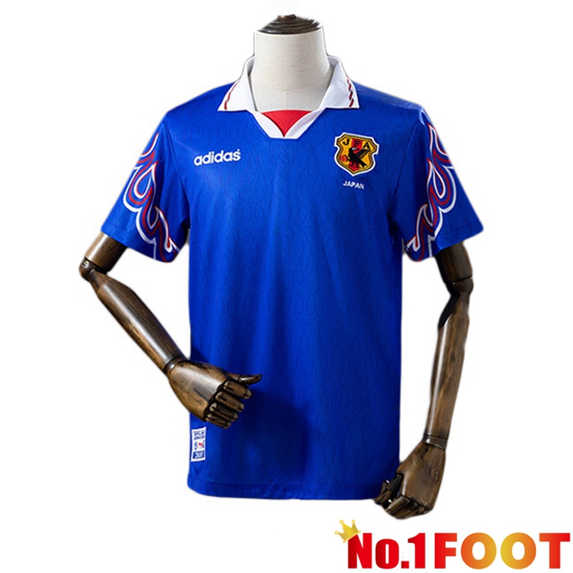 Japan Retro Home Soccer Jersey Blue 1996