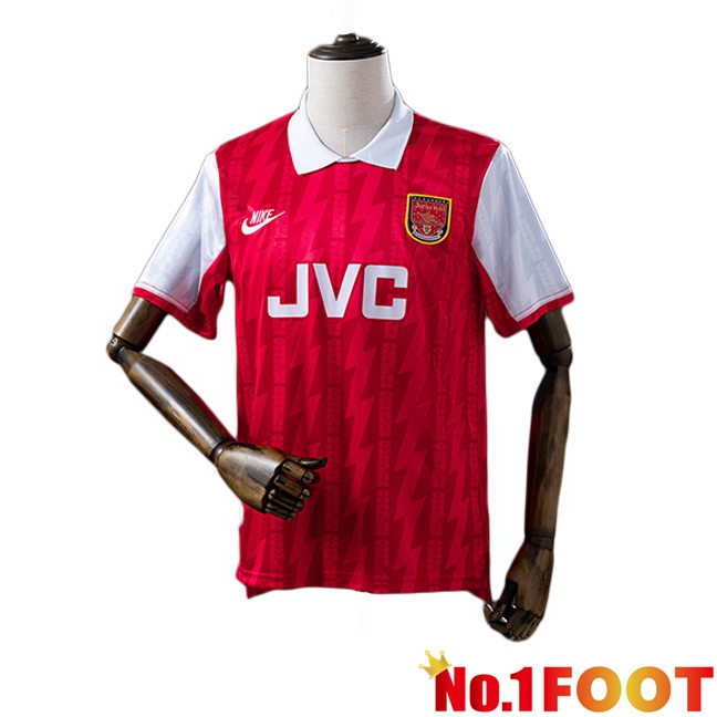 Arsenal Retro Home Soccer Jersey Red 1994-1996