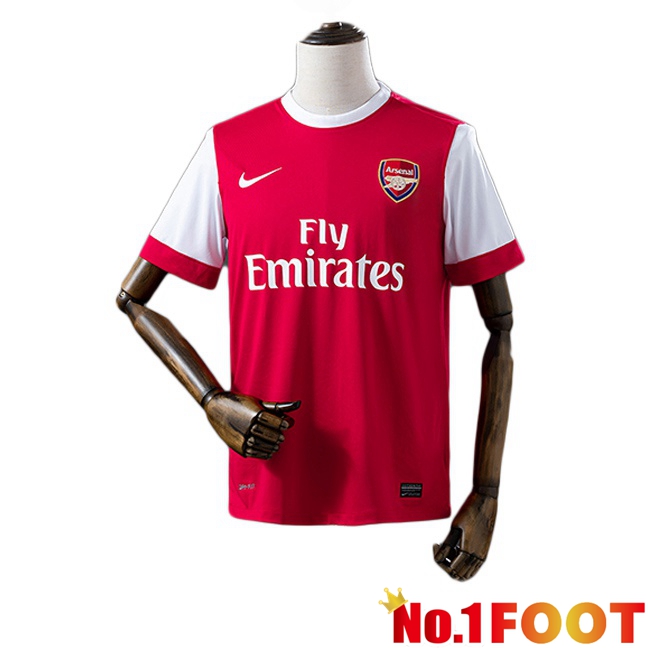 Arsenal Retro Home Soccer Jersey Red 2010-2011