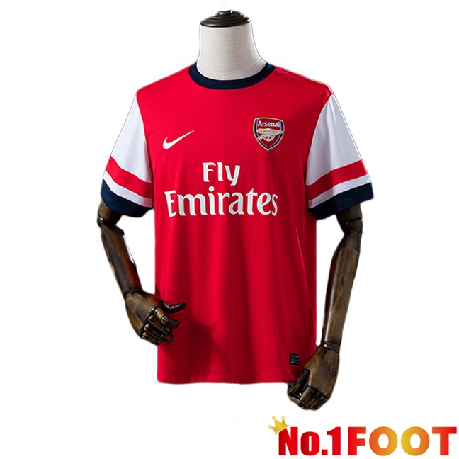 Arsenal Retro Home Soccer Jersey Red 2012-2013