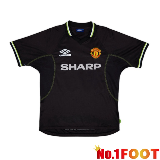 Manchester United Retro Goalkeeper Soccer Jersey Black 1998-1999