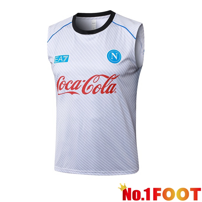 SSC Napoli Gilet Soccer White 2025/2026