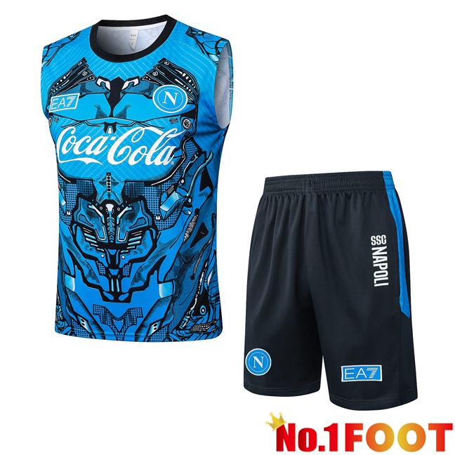 SSC Napoli Gilet Soccer + Shorts Blue 2025/2026