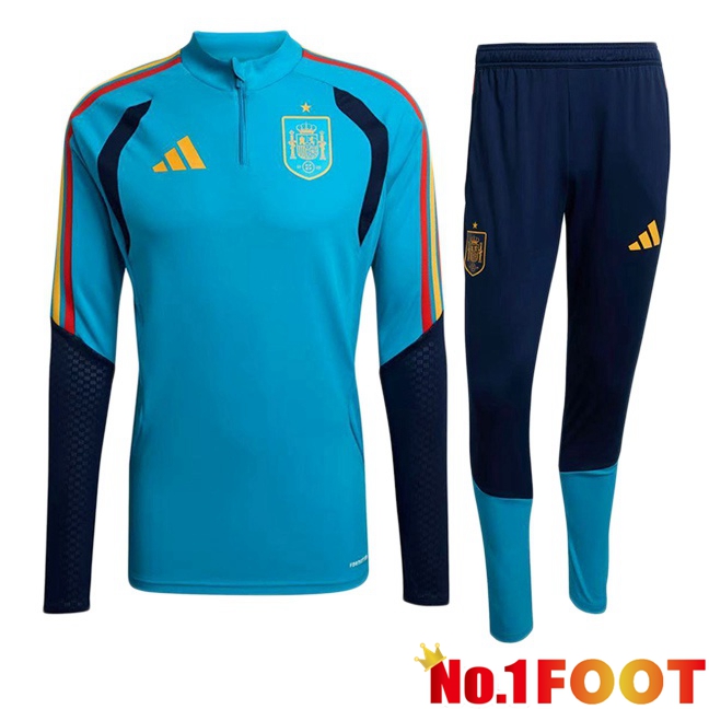 Spain kit Training Tracksuit Blue 2025/2026