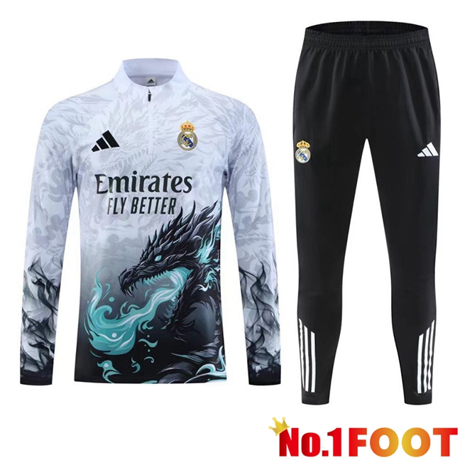 Real Madrid kit Training Tracksuit White 2025/2026