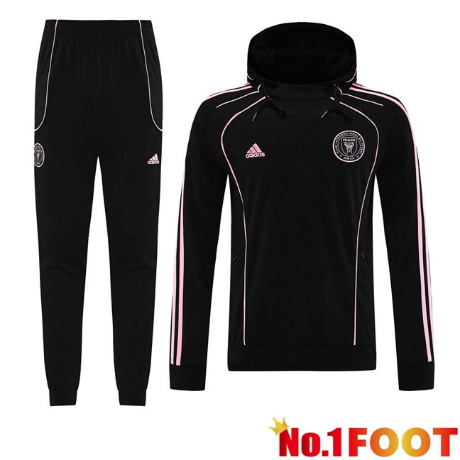 Inter Miami CF Training Tracksuit - Training Sweatshirt Hoodie Black 2025/2026