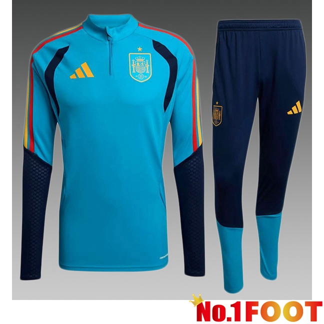 Spain kit Training Tracksuit Kids Blue 2025/2026