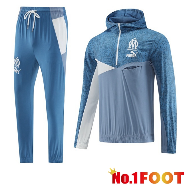 Marseille OM Training Tracksuit - Windbreaker Blue 2025/2026