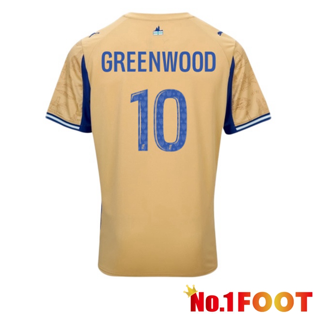 Marseille OM (GREENWOOD 10) Fourth Soccer Jersey Yellow 2025/2026