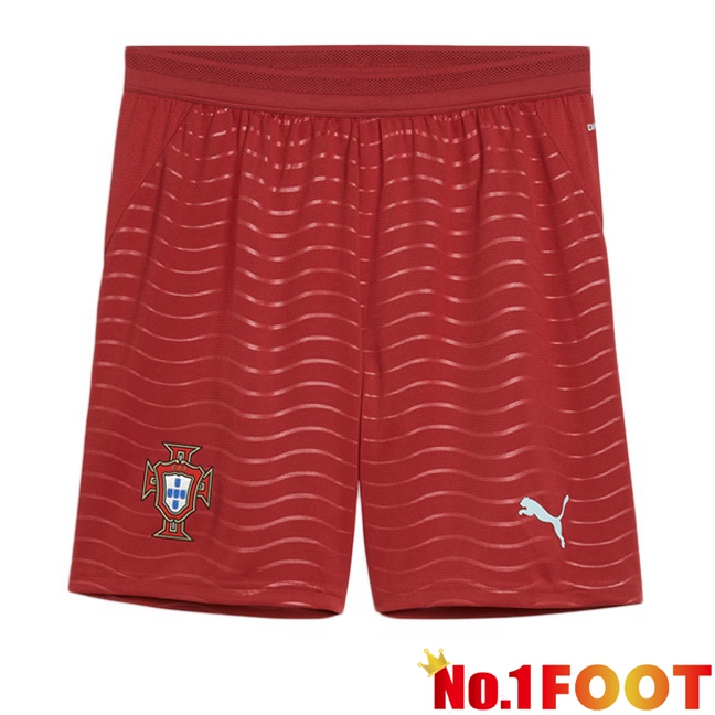 Portugal Home Soccer Shorts Red 2026/2027