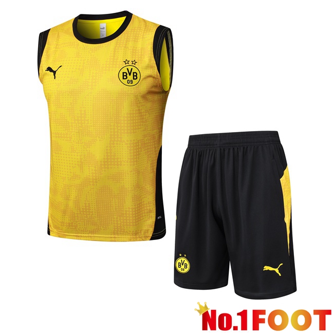 Dortmund BVB Gilet Soccer + Shorts Yellow 2025/2026