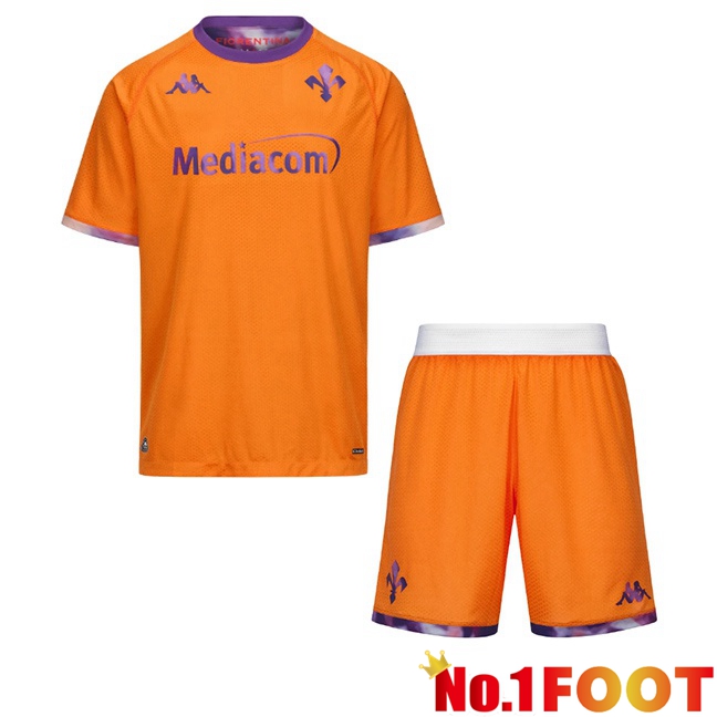 ACF Fiorentina Kids Fourth Soccer Jersey Orange 2025/2026