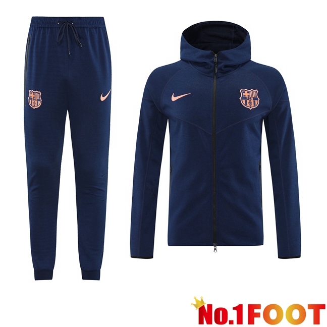FC Barcelona Training Tracksuit - Training Sweatshirt Hoodie Blue Royal 2025/2026