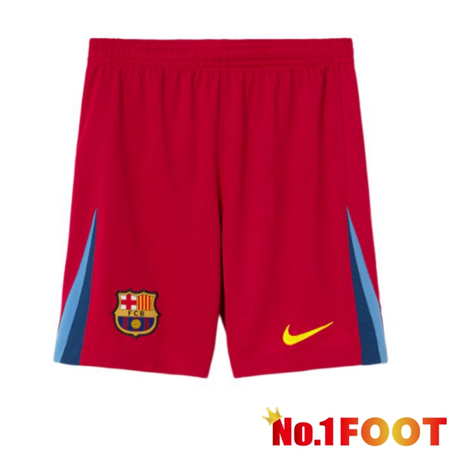 FC Barcelona Fourth Soccer Shorts Red 2025/2026