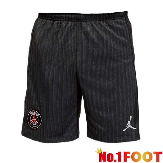 Paris PSG Fourth Soccer Shorts Black 2025/2026