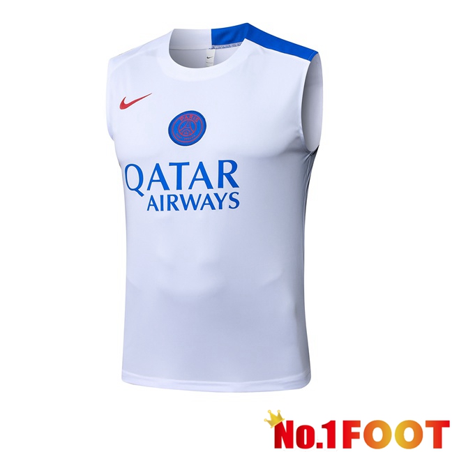 Paris PSG Gilet Soccer White 2025/2026