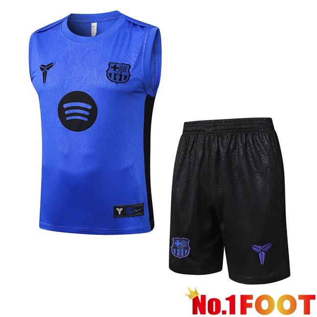 FC Barcelona Gilet Soccer + Shorts Blue 2025/2026