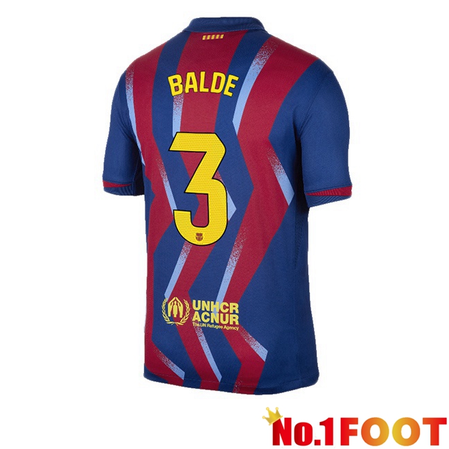 FC Barcelona (BALDE 3) Fourth Soccer Jersey Blue Red 2025/2026