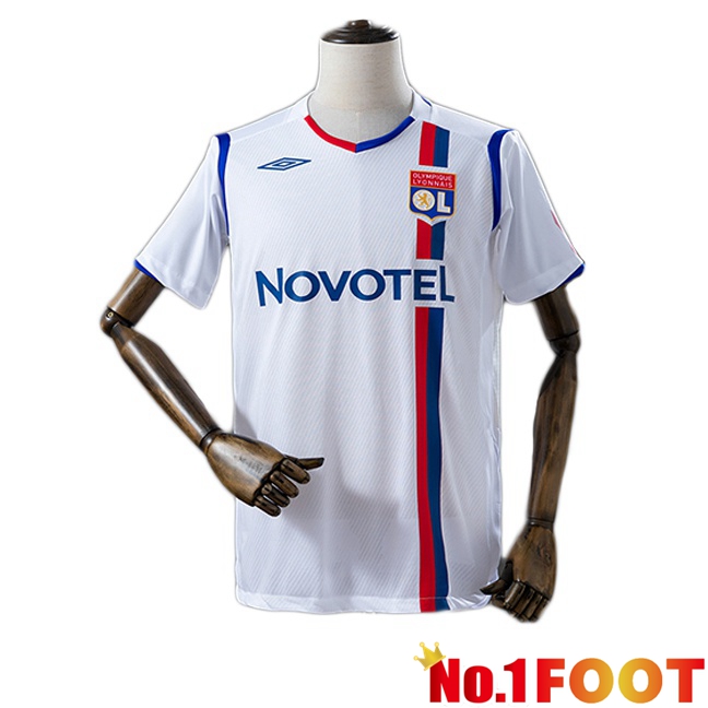 lyon OL Retro Home Soccer Jersey White 2009-2009