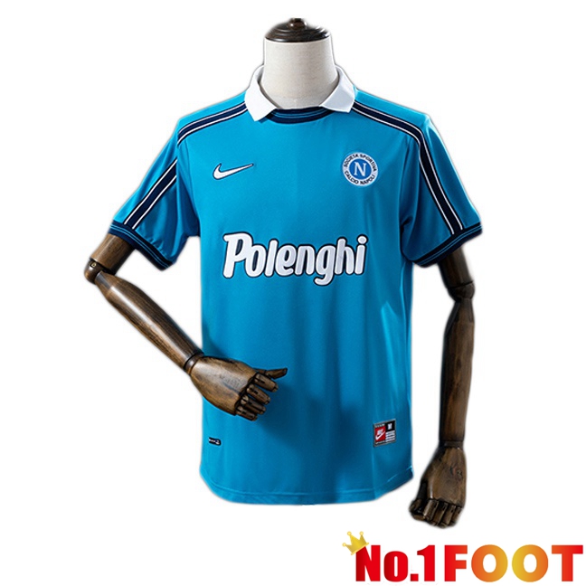 SSC Napoli Retro Home Soccer Jersey Blue 1998-1999