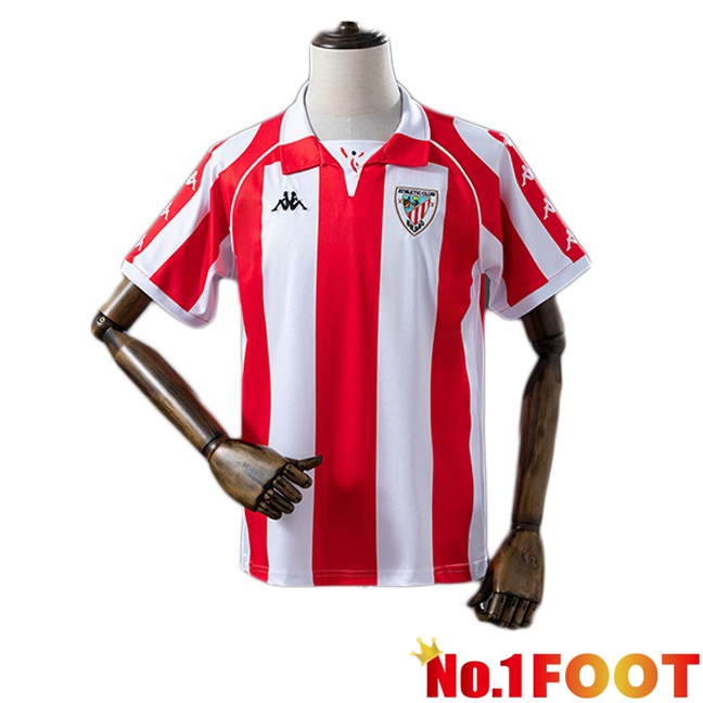 Athletic Club Retro Home Soccer Jersey Red 1998-1999