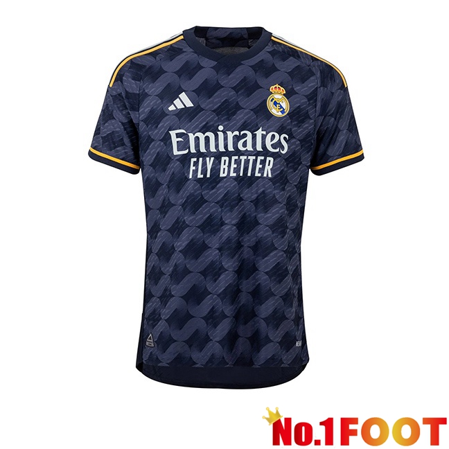 Real Madrid Retro Away Soccer Jersey Blue Royal 2023-2024
