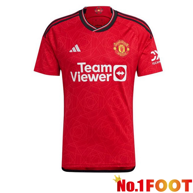 Manchester United Retro Home Soccer Jersey Red 2023-2024