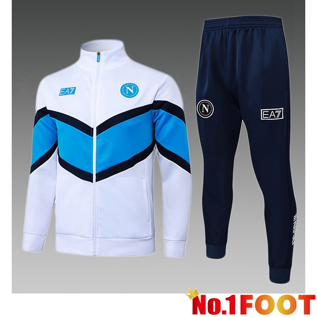 SSC Napoli Kids kit Training Tracksuit - Training Jacket White 2025/2026