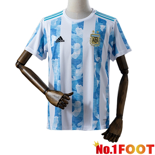 Argentina Retro Home Soccer Jersey 2021