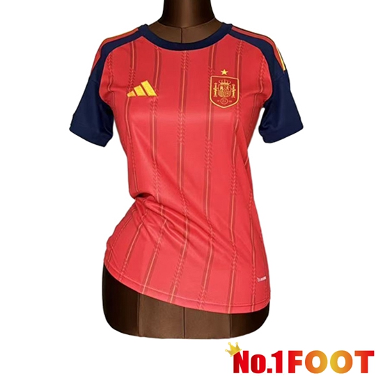Spain Women Home Soccer Jersey Soccer World Cup 2026