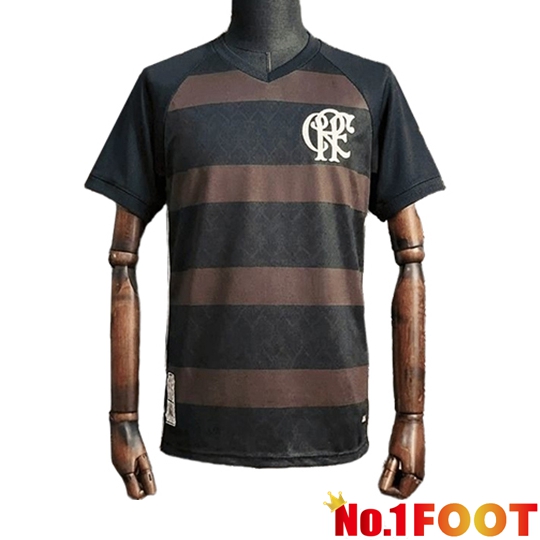 Flamengo Retro Soccer Jersey Diamond Edition Black/Brown 2018
