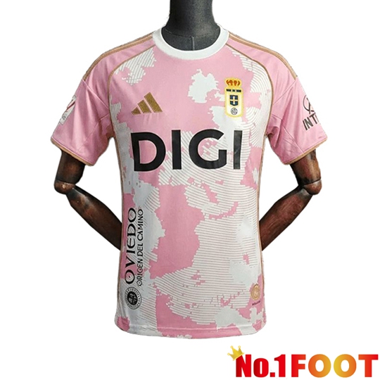 Real Oviedo Soccer Jersey Special Edition Pink 2025/2026