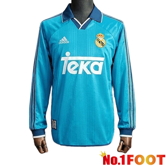 Real Madrid Retro Third Soccer Jersey Long sleeve 1999/2000