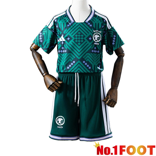 Saudi Arabia Kids Home Soccer Jersey Soccer World Cup 2026