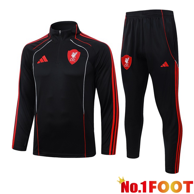 FC Liverpool Training Jacket Hoodie Training Tracksuit Black 2025/2026