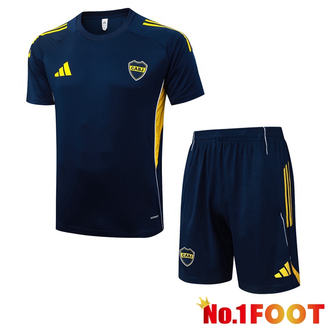 Boca Juniors kit Training T Shirt + Shorts Blue Royal 2025/2026