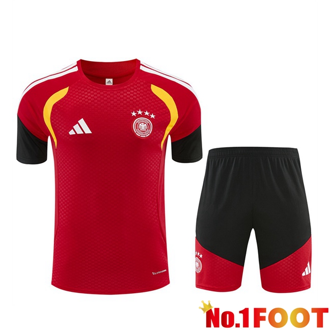 Germany kit Training T Shirt + Shorts Red 2026/2027