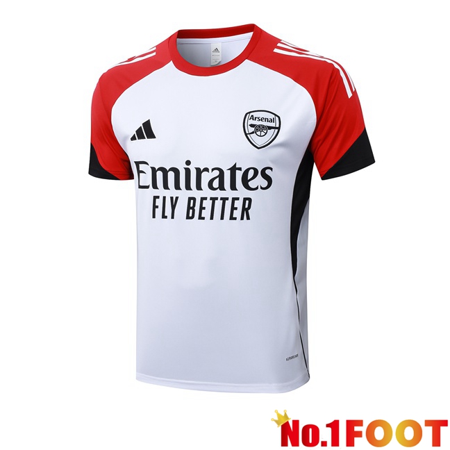Arsenal Training T Shirt White 2025/2026