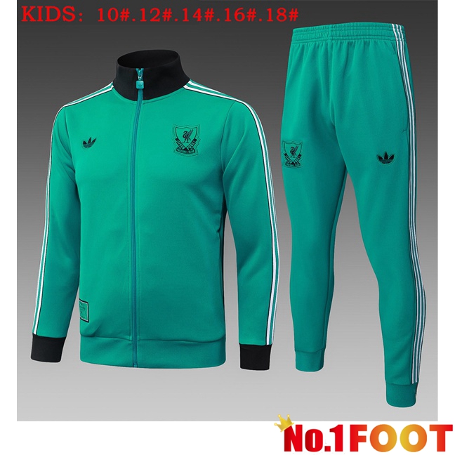 kit Training Tracksuit - Training Jacket FC Liverpool Kids Green 2025/2026