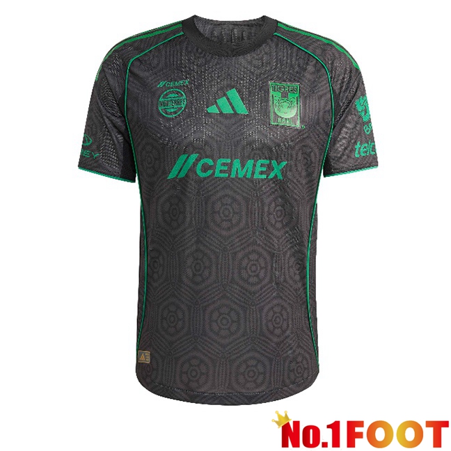Tigres UANL Third Soccer Jersey Black 2025/2026