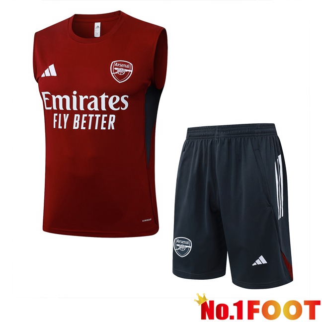 Arsenal Gilet Soccer + Shorts Red 2025/2026