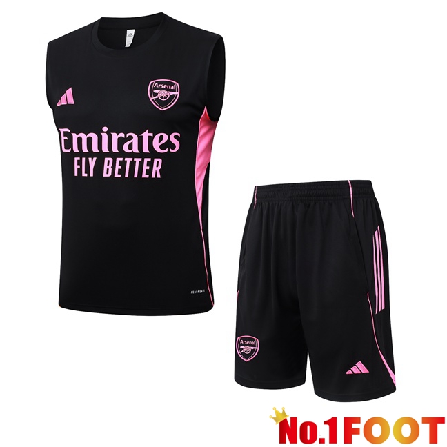 Arsenal Gilet Soccer + Shorts Black 2025/2026