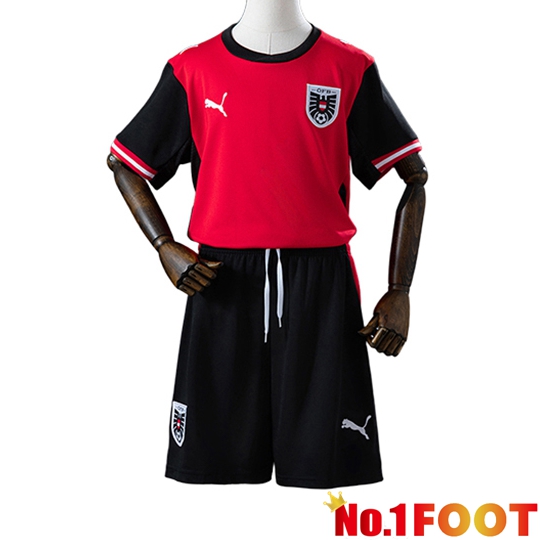 Austria Kids Home Soccer Jersey Soccer World Cup 2026