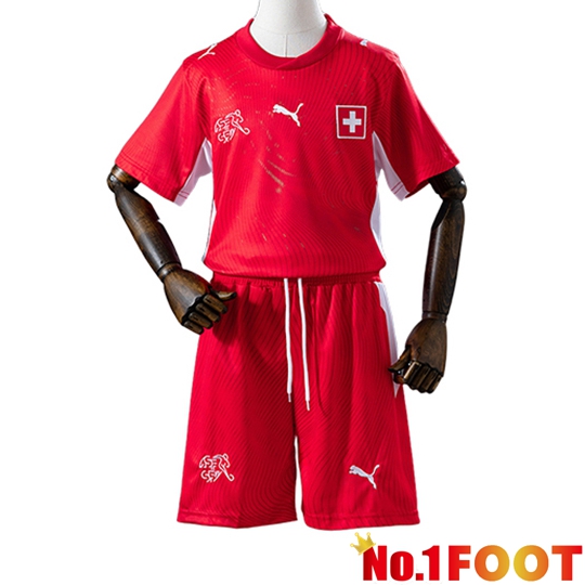 Swiss Kids Home Soccer Jersey 2026/2027